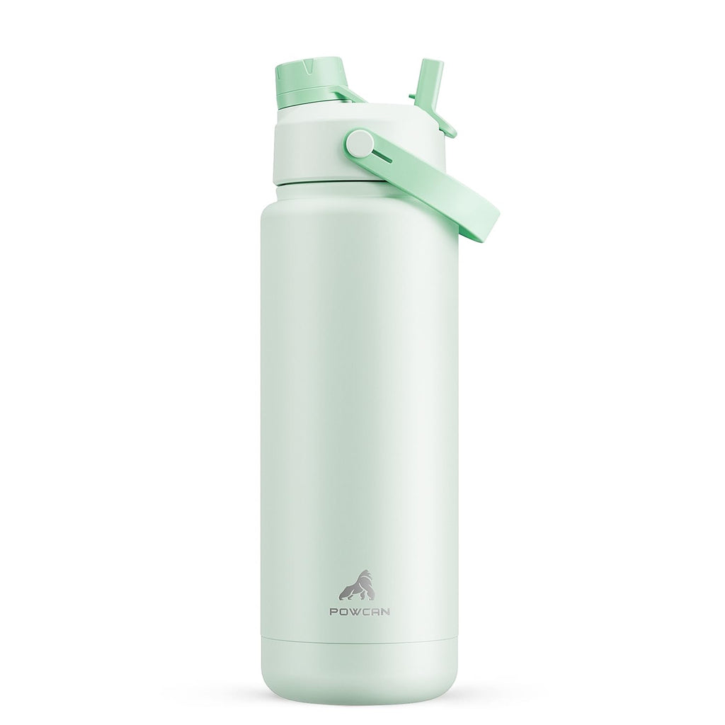 40 oz Insulated Water Bottle with 2-in-1 Straw and Spout Lid (Cotton Candy)