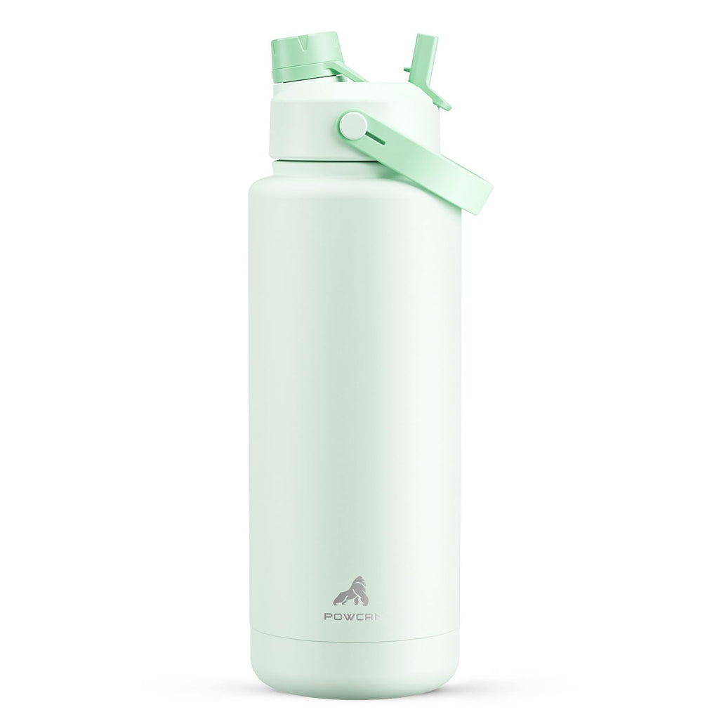 40 oz Insulated Water Bottle with 2-in-1 Straw and Spout Lid (Cotton Candy)