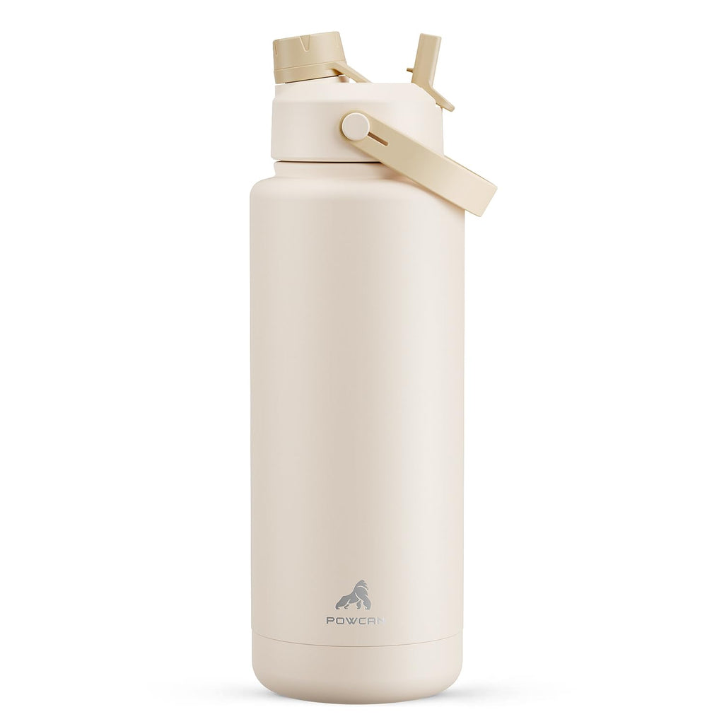 40 oz Insulated Water Bottle with 2-in-1 Straw and Spout Lid (Cotton Candy)