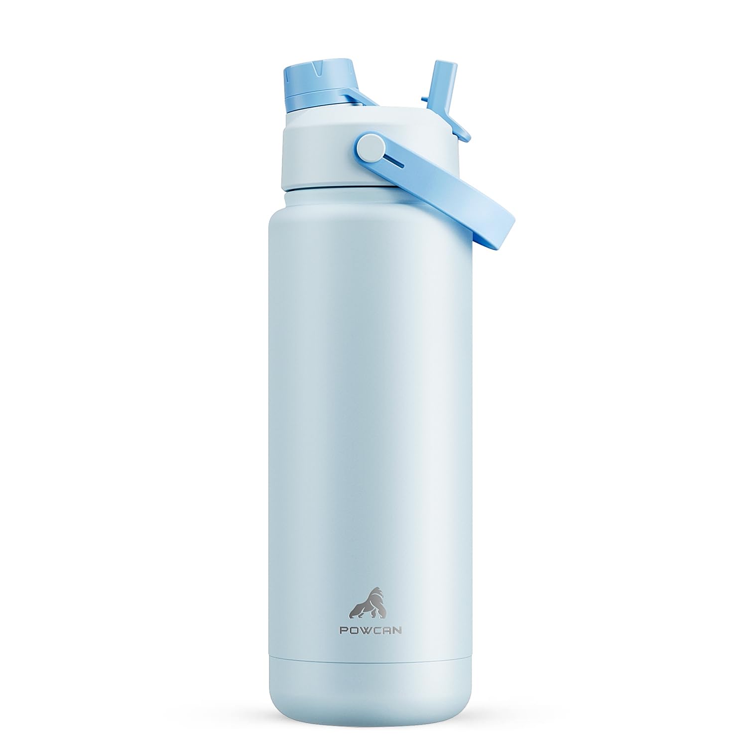 40 oz Insulated Water Bottle with 2-in-1 Straw and Spout Lid (Cotton Candy)
