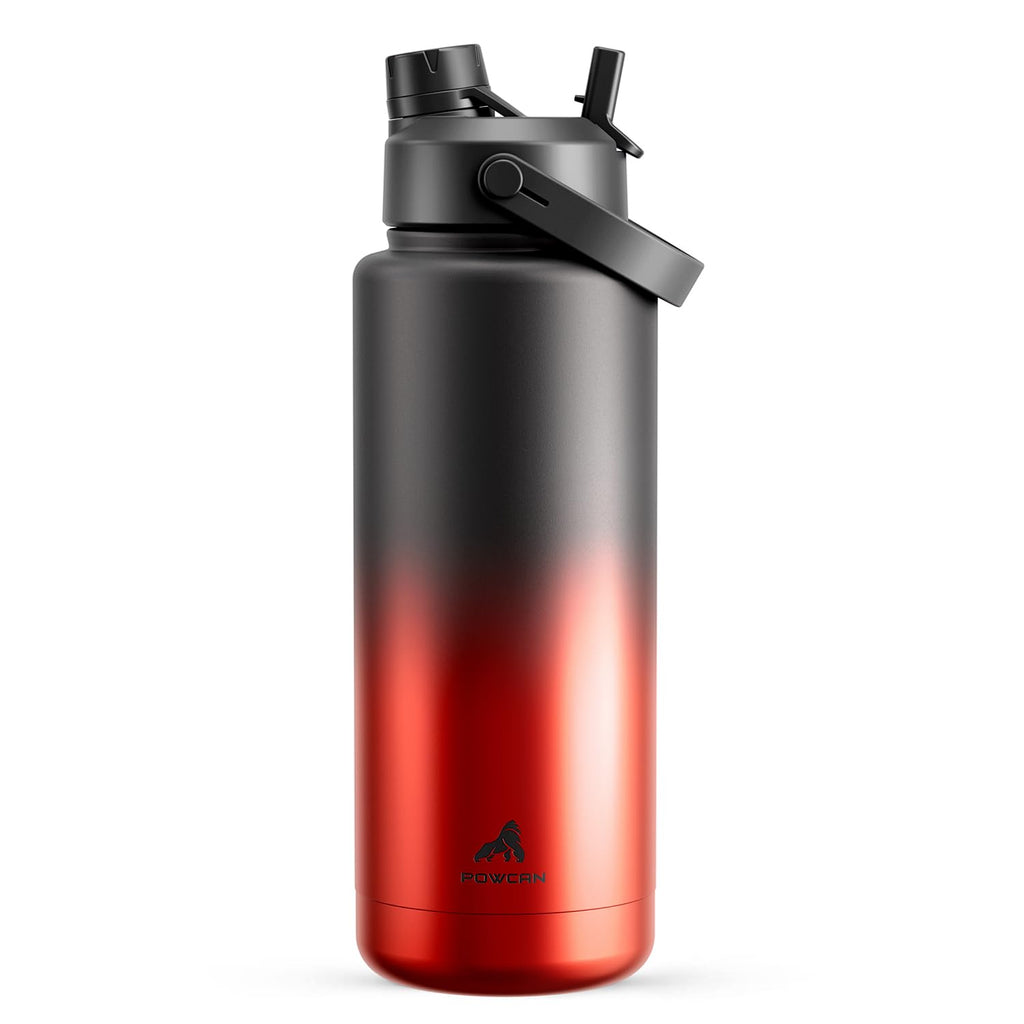 40 oz Insulated Water Bottle with 2-in-1 Straw and Spout Lid (Cotton Candy)