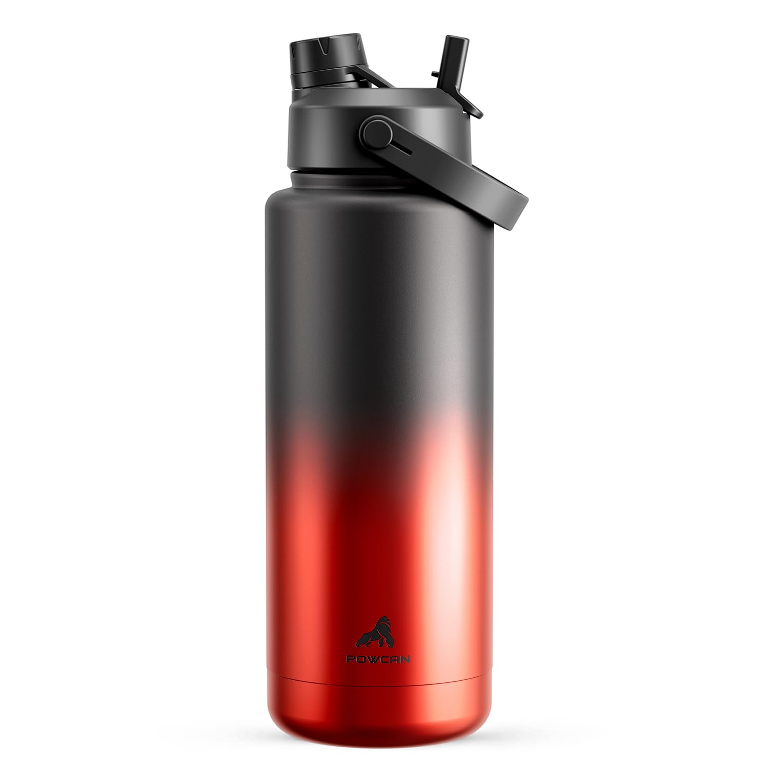 40 oz Insulated Water Bottle with 2-in-1 Straw and Spout Lid (Cotton Candy)