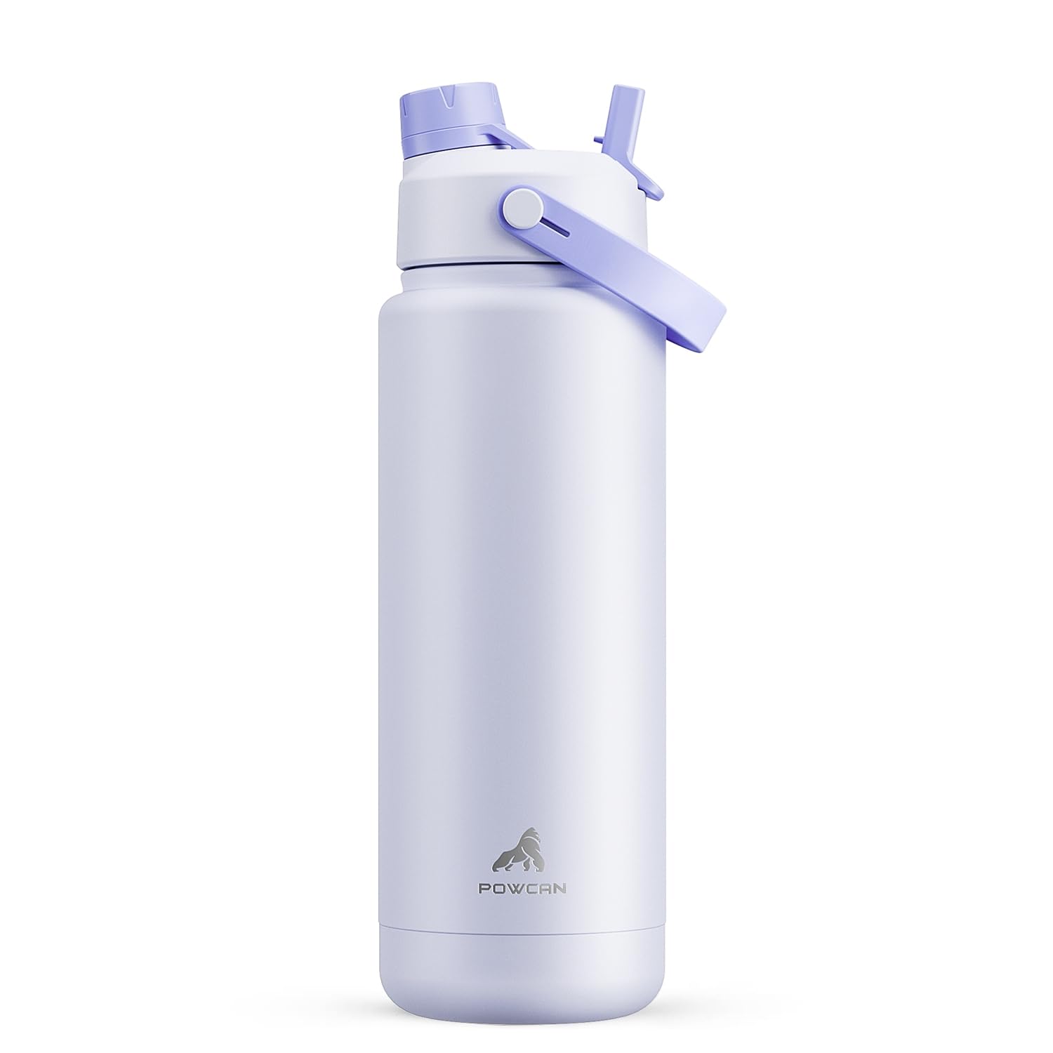 40 oz Insulated Water Bottle with 2-in-1 Straw and Spout Lid (Cotton Candy)
