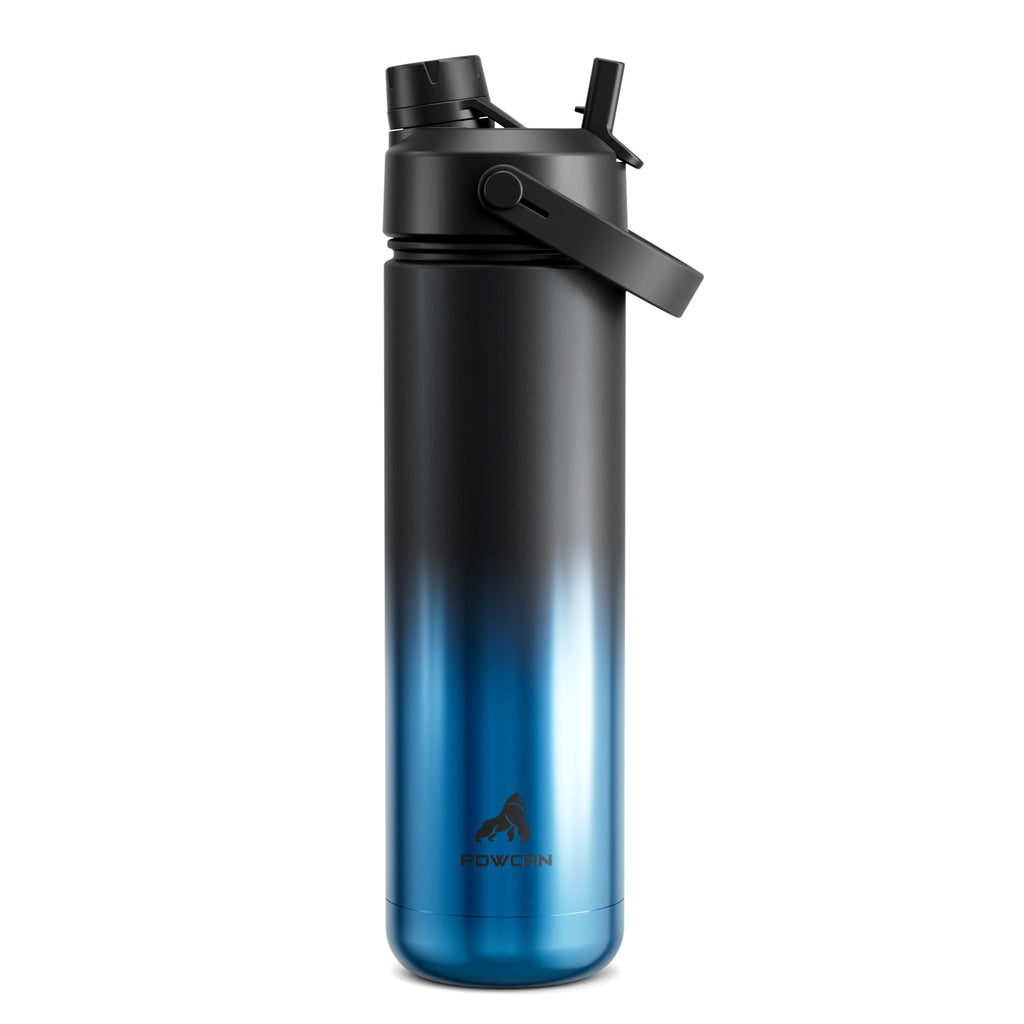 40 oz Insulated Water Bottle with 2-in-1 Straw and Spout Lid (Cotton Candy)