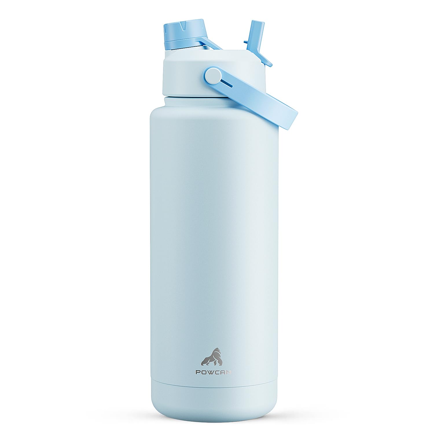 40 oz Insulated Water Bottle with 2-in-1 Straw and Spout Lid (Cotton Candy)