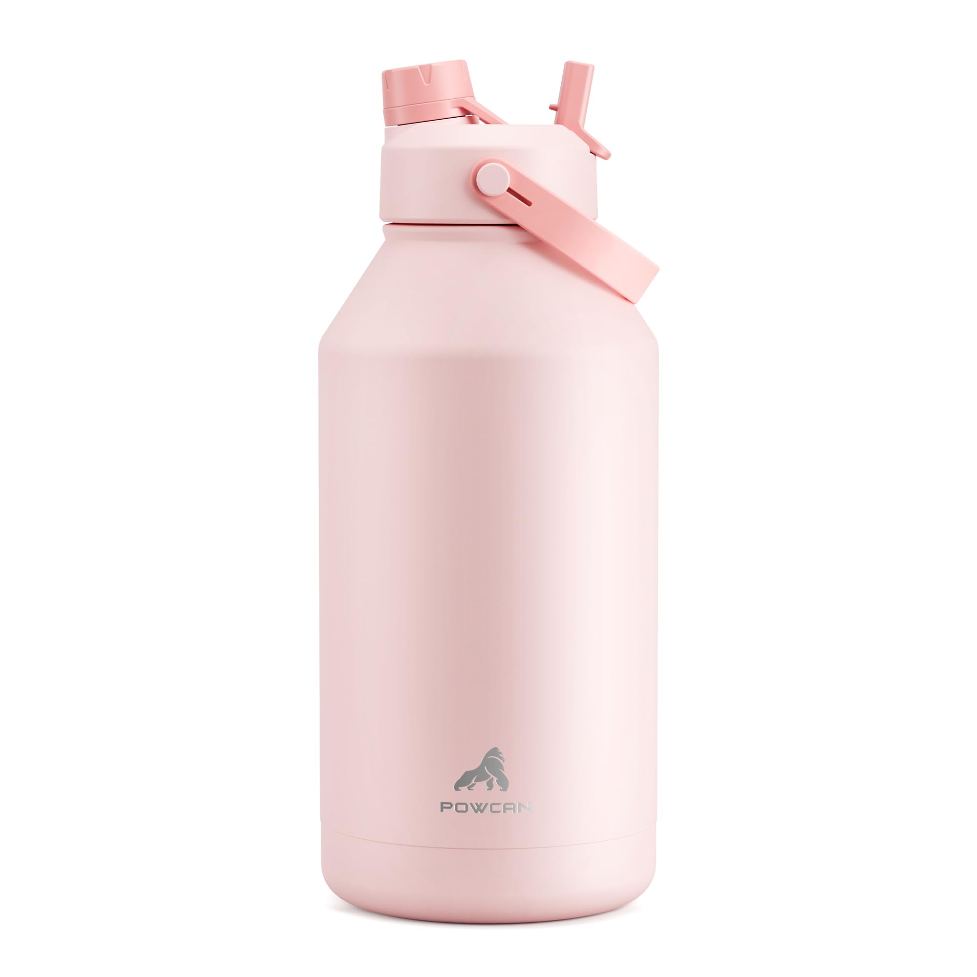 40 oz Insulated Water Bottle with 2-in-1 Straw and Spout Lid (Cotton Candy)