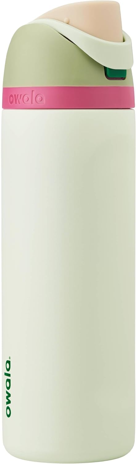 FreeSip Insulated Stainless Steel Water Bottle with Straw, BPA-Free Sports Water Bottle, Great for Travel, 32 Oz, Very, Very Dark