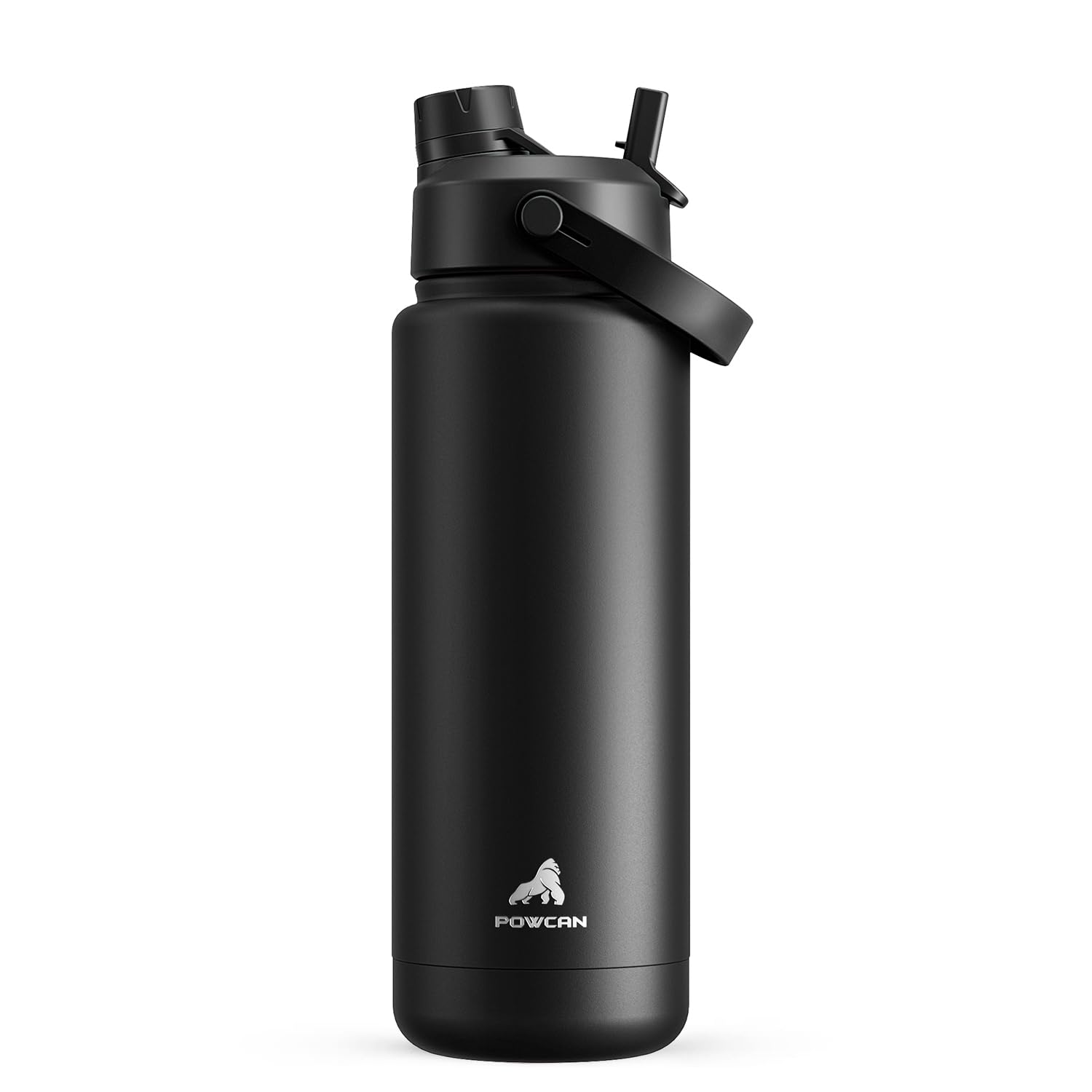 40 oz Insulated Water Bottle with 2-in-1 Straw and Spout Lid (Cotton Candy)