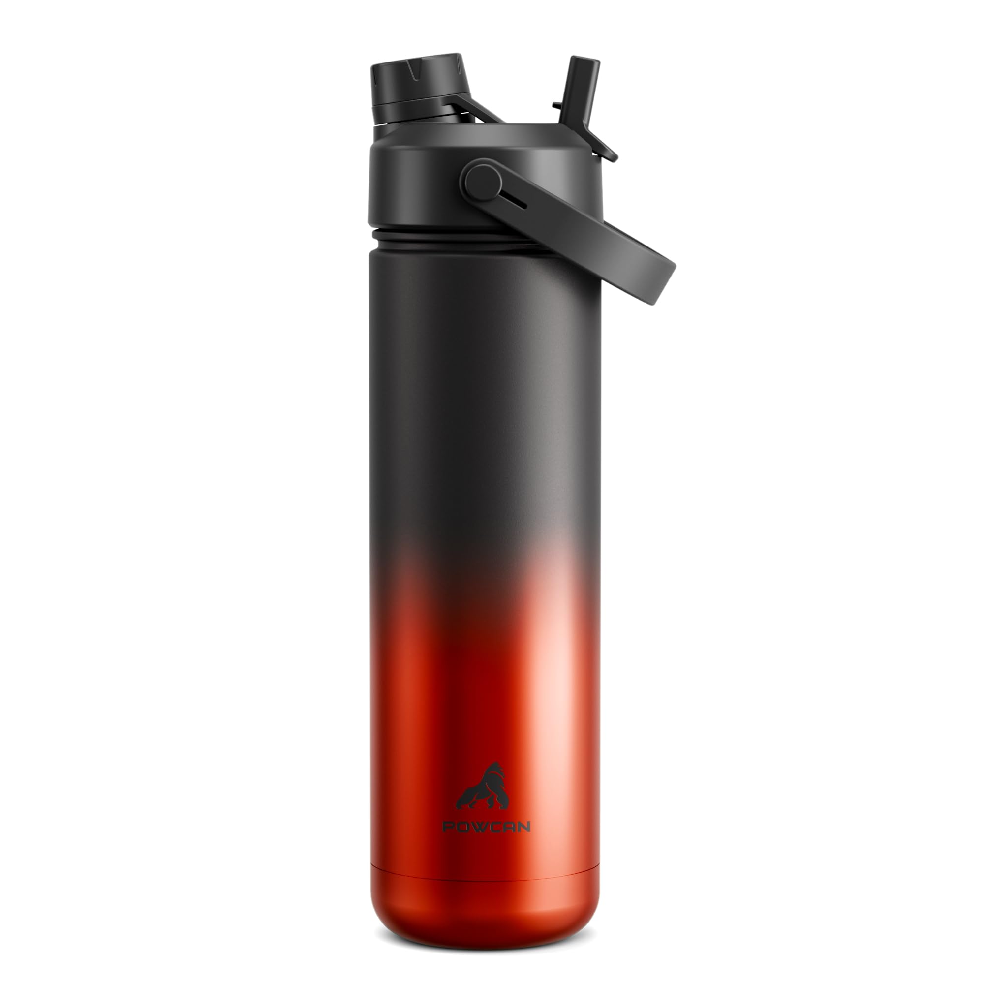 40 oz Insulated Water Bottle with 2-in-1 Straw and Spout Lid (Cotton Candy)