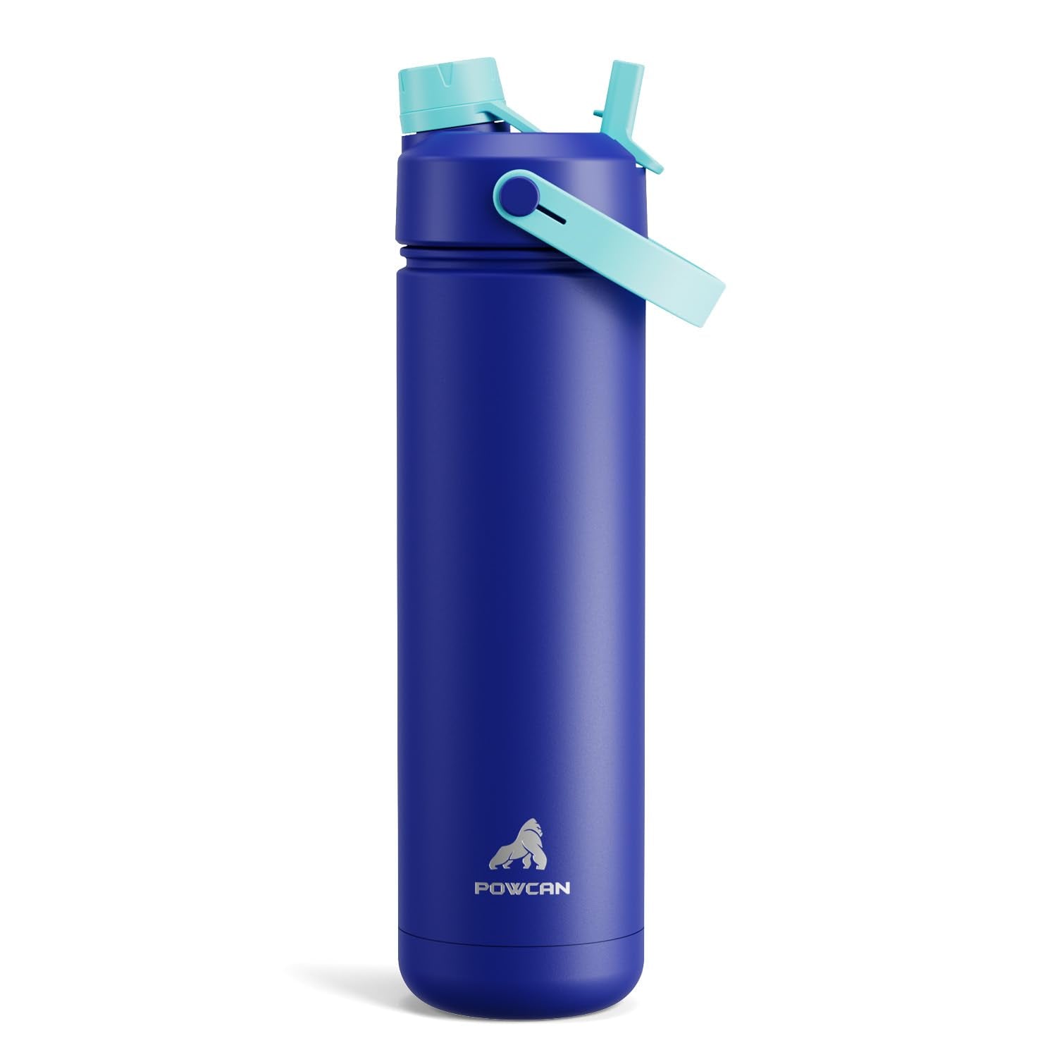 40 oz Insulated Water Bottle with 2-in-1 Straw and Spout Lid (Cotton Candy)