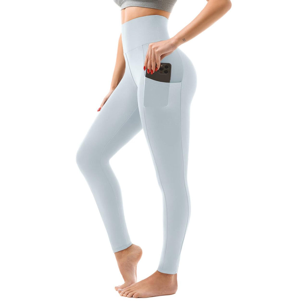 High Waisted Leggings with Pockets Women, Full Length Capri Buttery Soft Stretchy Yoga Pants
