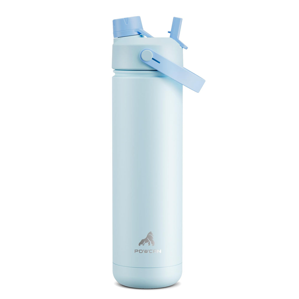 40 oz Insulated Water Bottle with 2-in-1 Straw and Spout Lid (Cotton Candy)