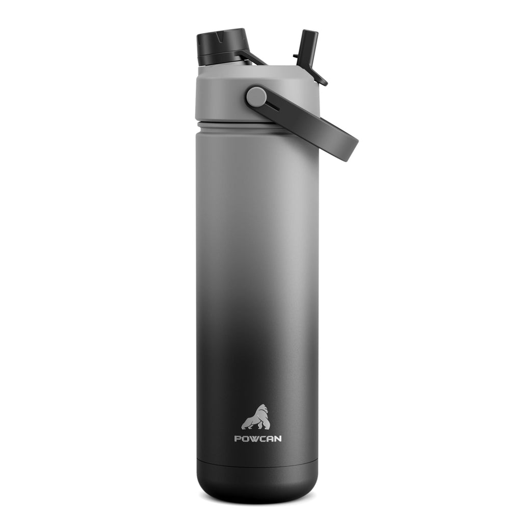 40 oz Insulated Water Bottle with 2-in-1 Straw and Spout Lid (Cotton Candy)
