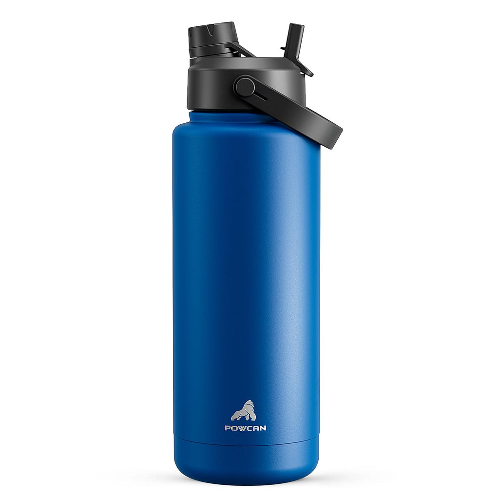 40 oz Insulated Water Bottle with 2-in-1 Straw and Spout Lid (Cotton Candy)