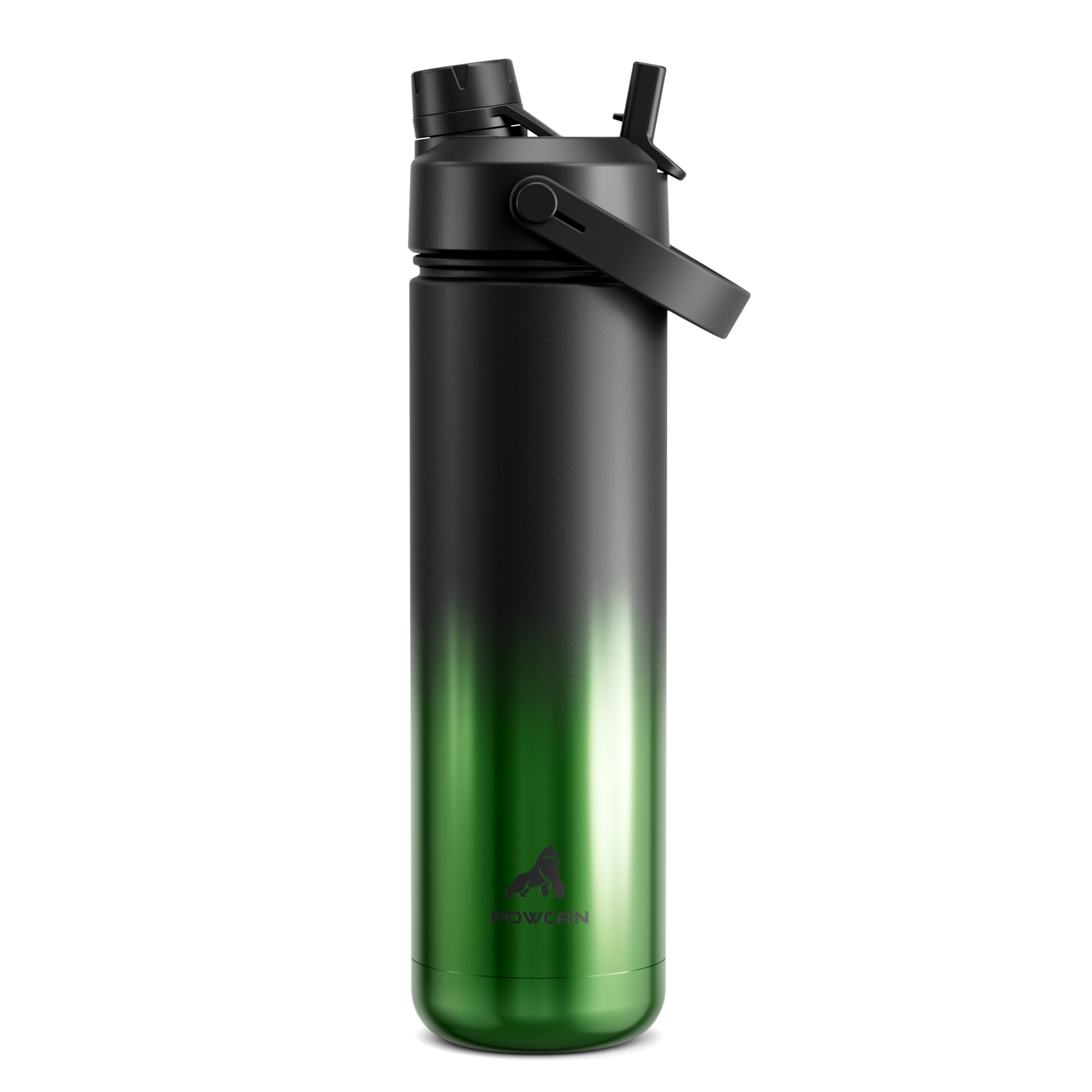 40 oz Insulated Water Bottle with 2-in-1 Straw and Spout Lid (Cotton Candy)