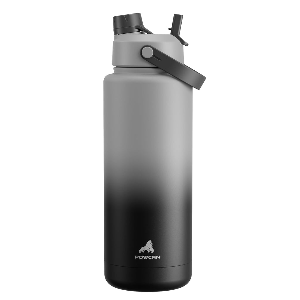 40 oz Insulated Water Bottle with 2-in-1 Straw and Spout Lid (Cotton Candy)