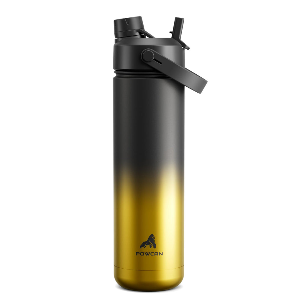 40 oz Insulated Water Bottle with 2-in-1 Straw and Spout Lid (Cotton Candy)