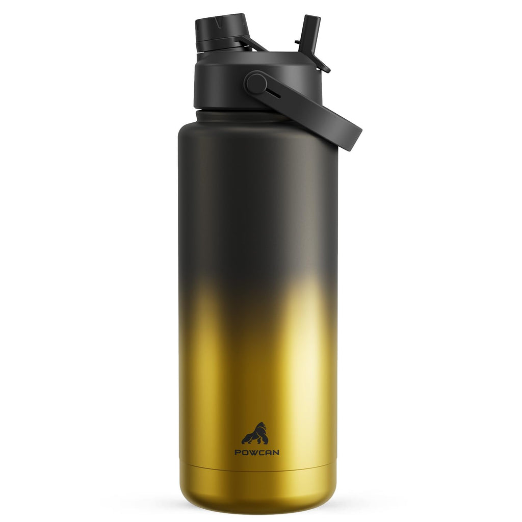 40 oz Insulated Water Bottle with 2-in-1 Straw and Spout Lid (Cotton Candy)