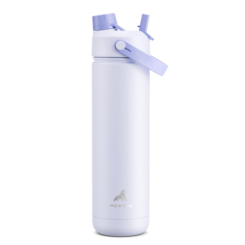 40 oz Insulated Water Bottle with 2-in-1 Straw and Spout Lid (Cotton Candy)