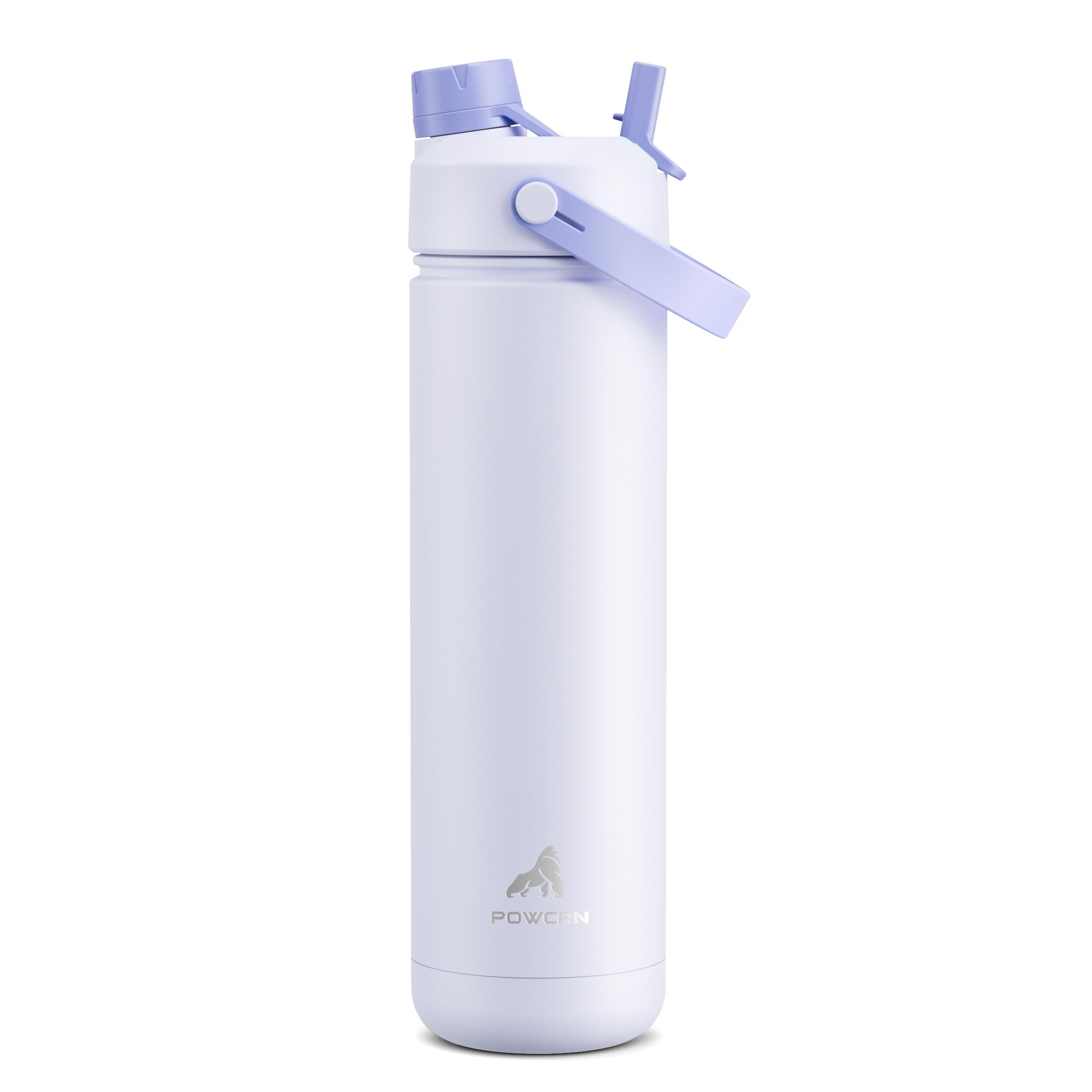 40 oz Insulated Water Bottle with 2-in-1 Straw and Spout Lid (Cotton Candy)