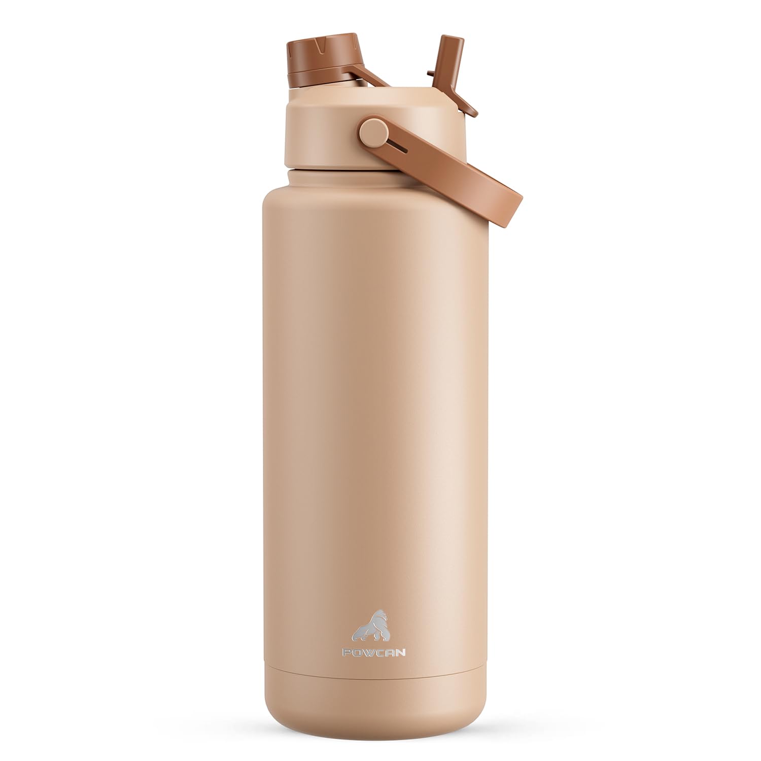 40 oz Insulated Water Bottle with 2-in-1 Straw and Spout Lid (Cotton Candy)