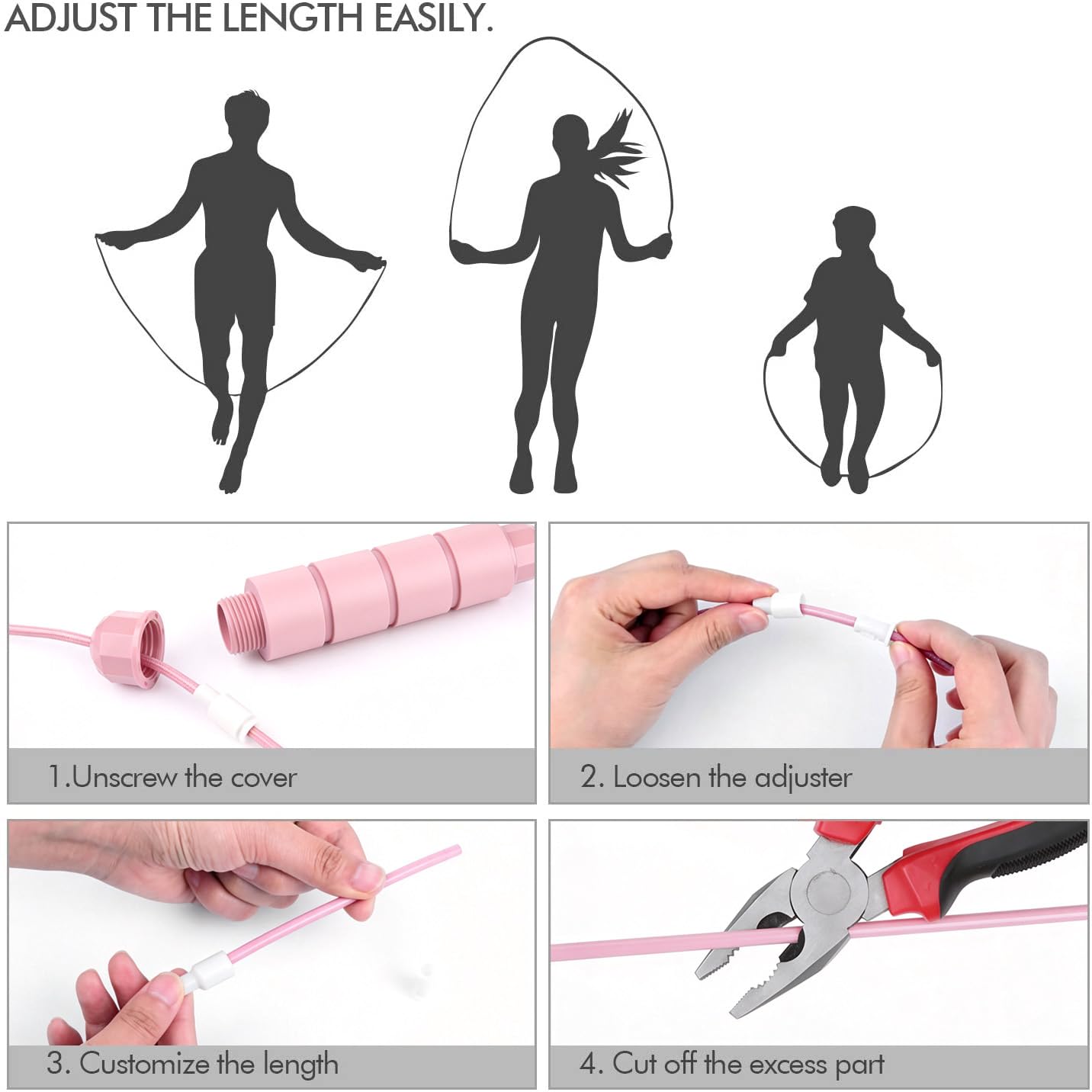 Jump Rope, Tangle-Free Rapid Speed Jumping Rope Cable, Exercise Fitness Workout Equipment & Slim Body