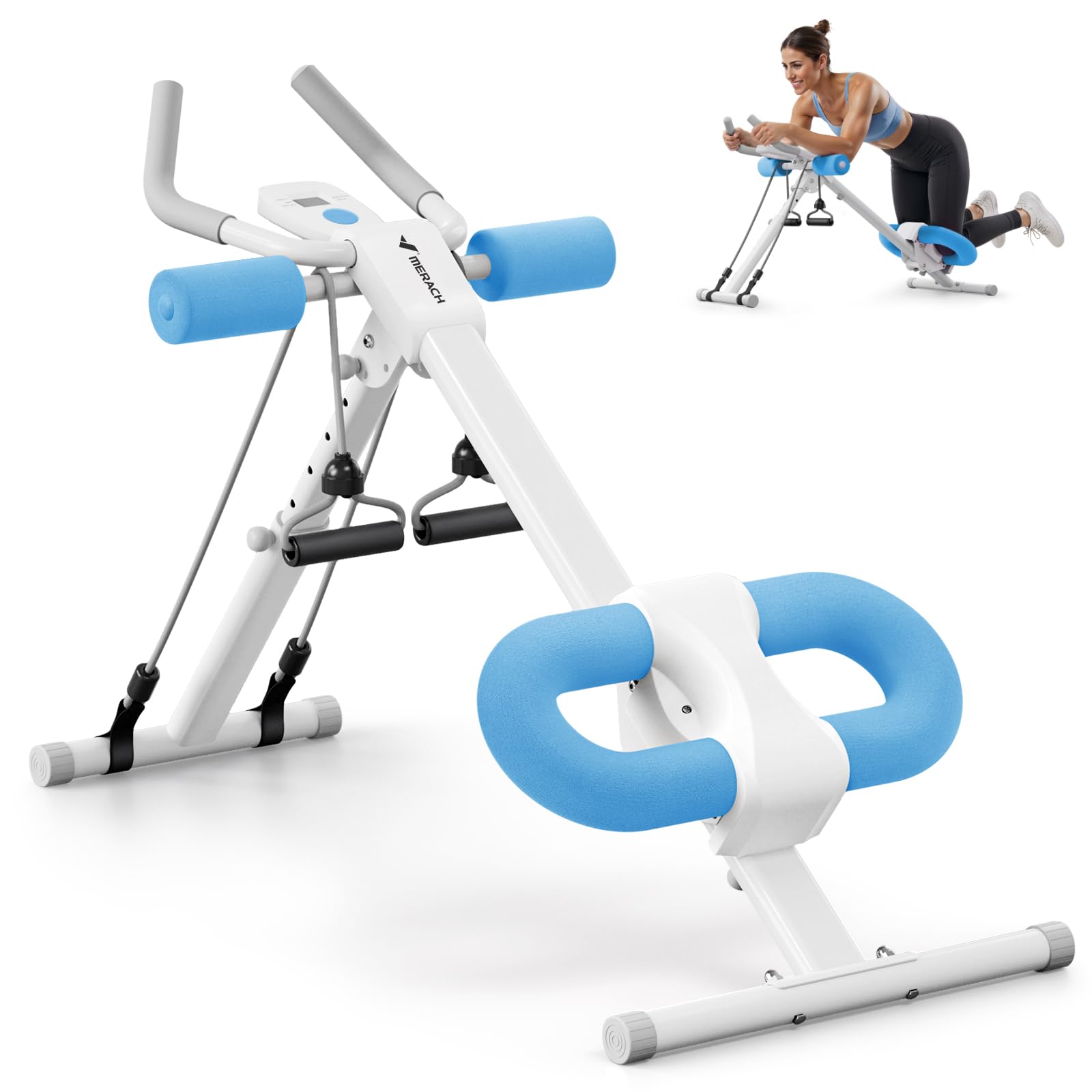 Ab Machine, Ab Workout Equipment, Adjustable Ab Trainer Machine, Abdominal Trainer for Stomach Workout