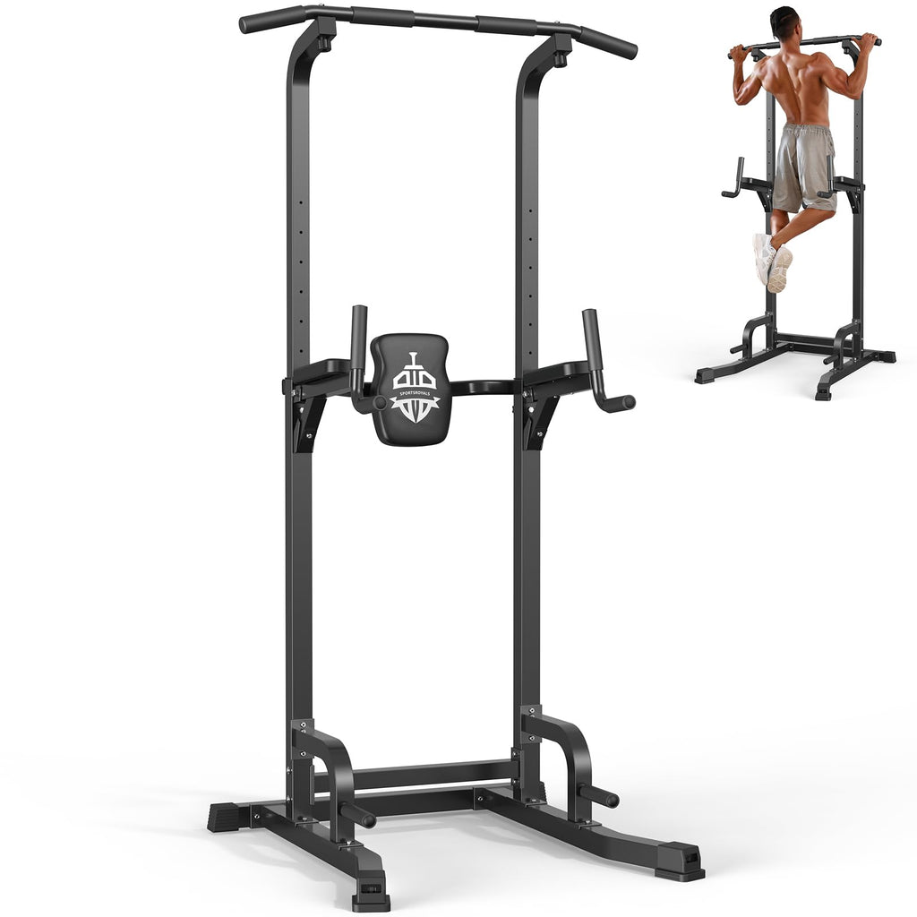 Pull Up Bar Station, 450LBS Stable Pull Up Dip Station for Home Gym Strength Training Equipment | FED Fitness