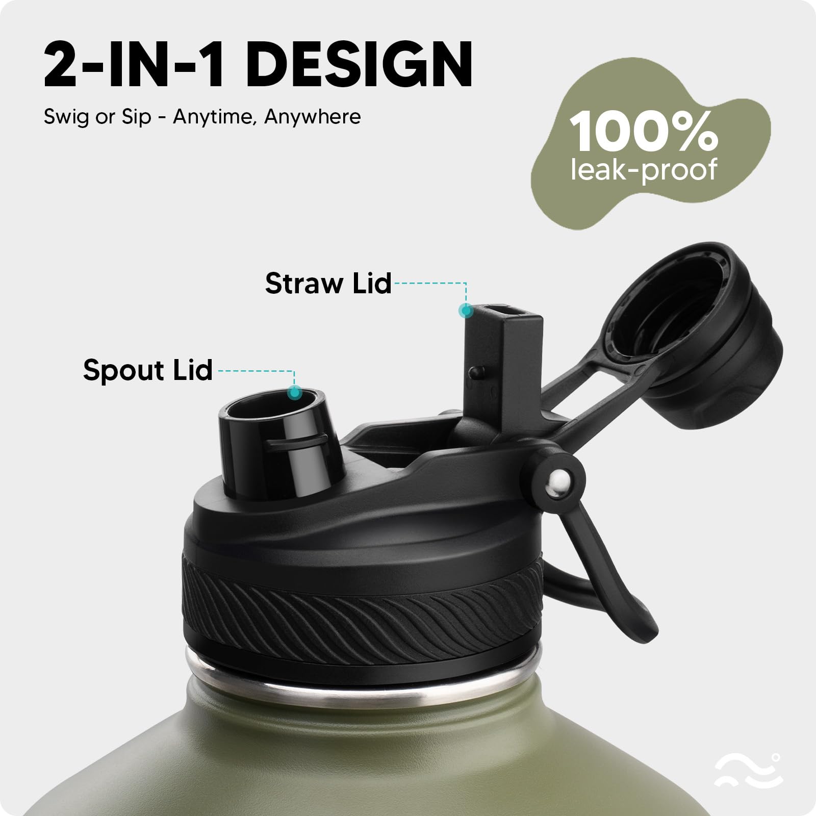 Insulated Water Bottle with Silicone Boot (36hrs Cold/18hrs Hot)