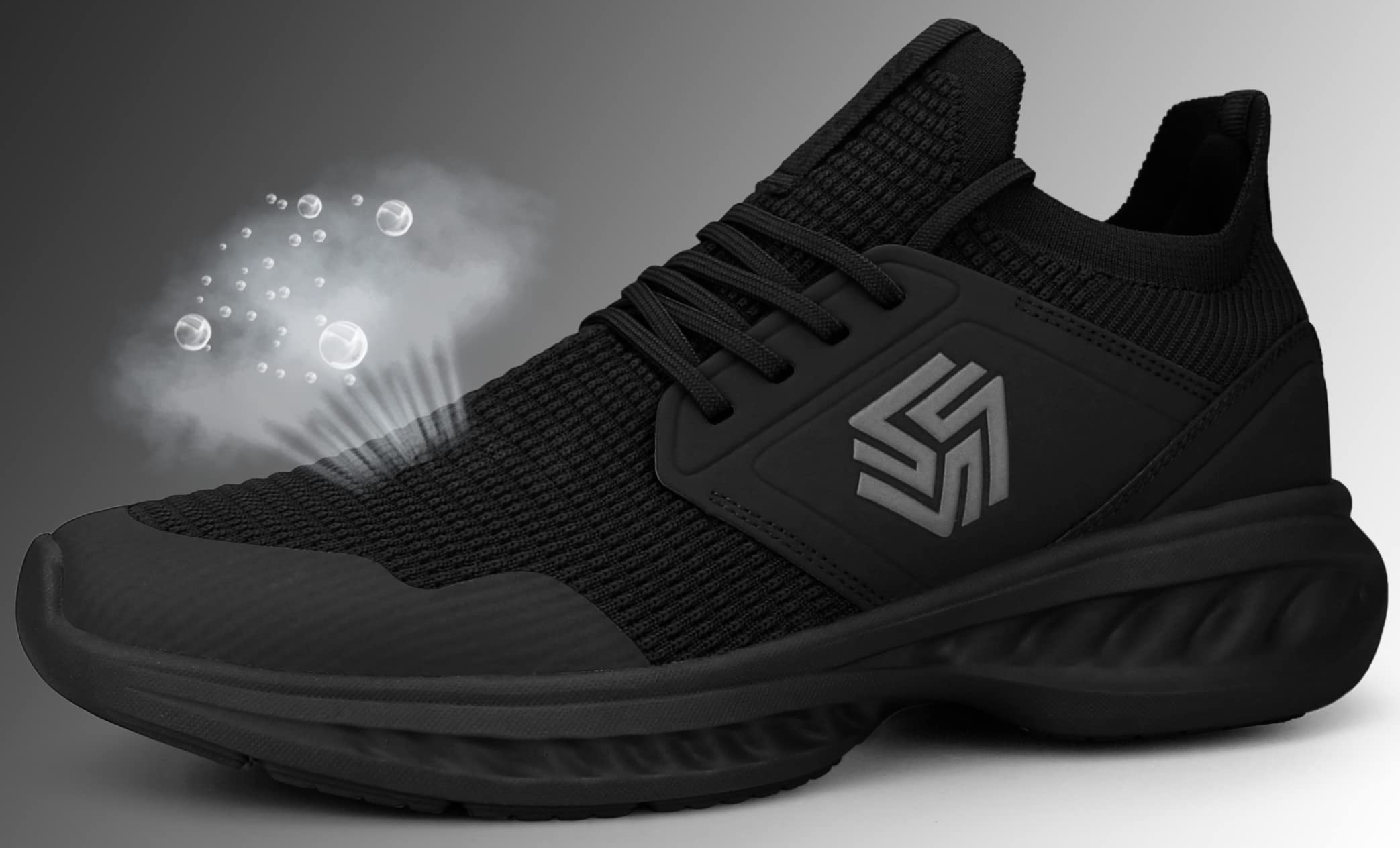 Mens Slip On Walking Shoes Non Slip Running Shoes Breathable