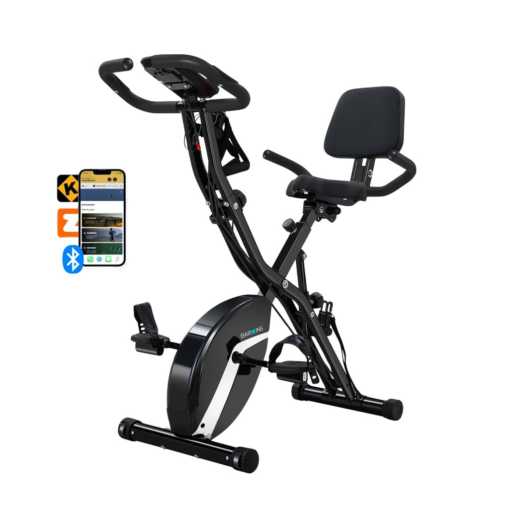Stationary Exercise Bike for Home Workout, 5 IN 1 Foldable Indoor Cycling Bike