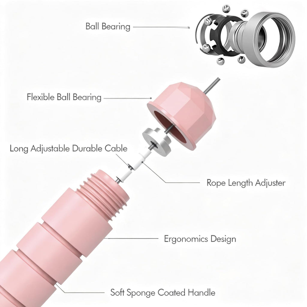 Jump Rope, Tangle-Free Rapid Speed Jumping Rope Cable, Exercise Fitness Workout Equipment & Slim Body