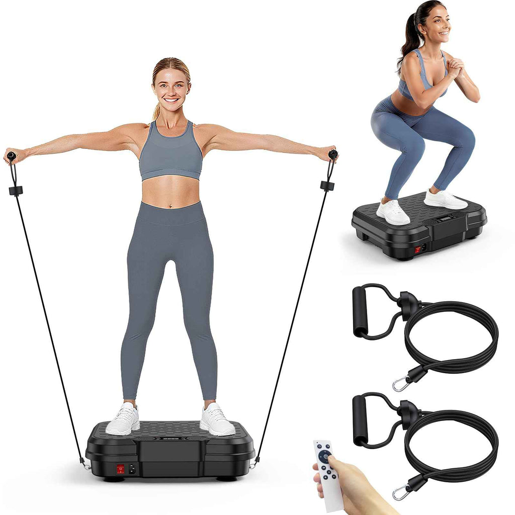 Vibration Plate Exercise Machine, Curved Vibration Plate for Lymphatic Drainage Weight Loss