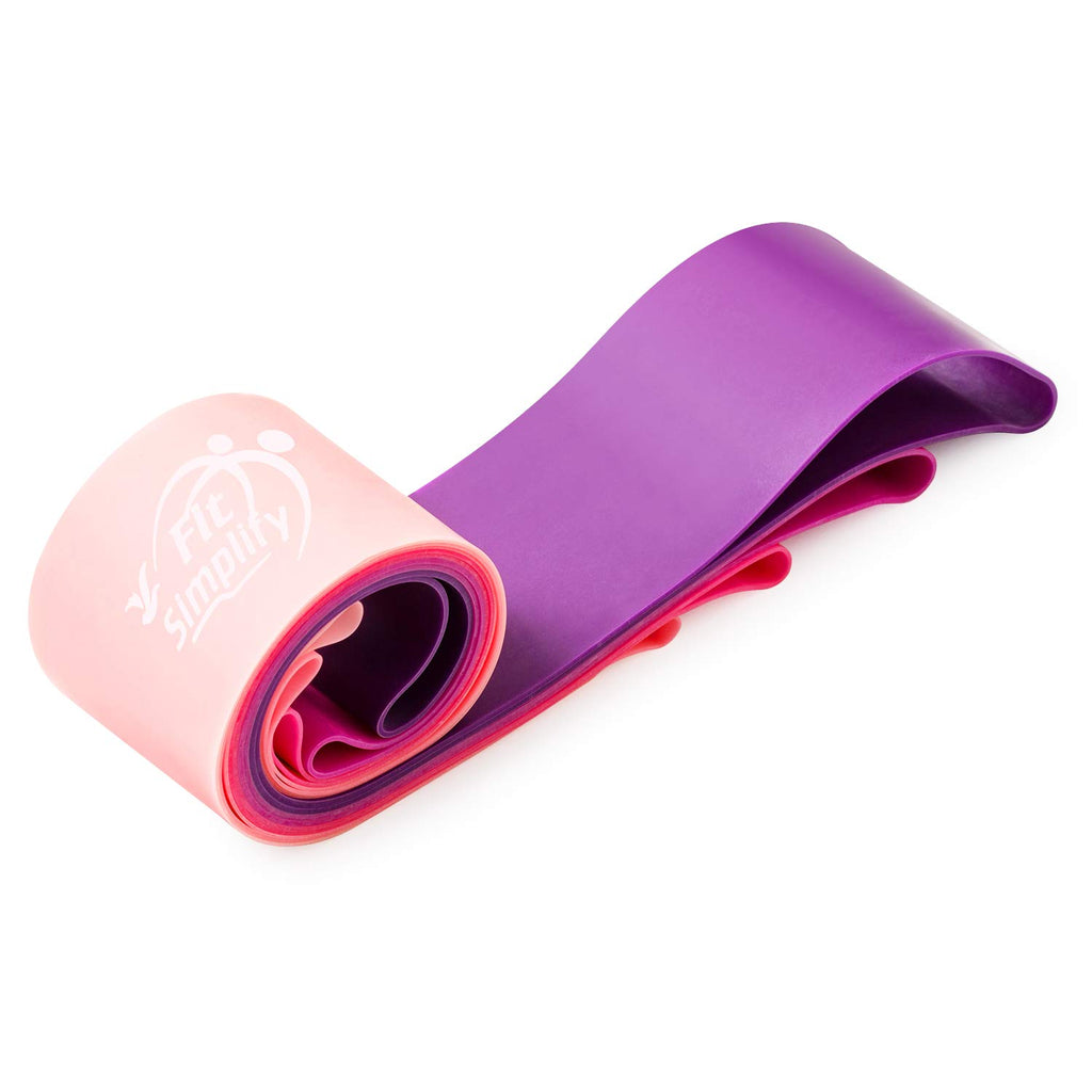 Resistance Loop Exercise Bands with Instruction Guide and Carry Bag, Set of 5