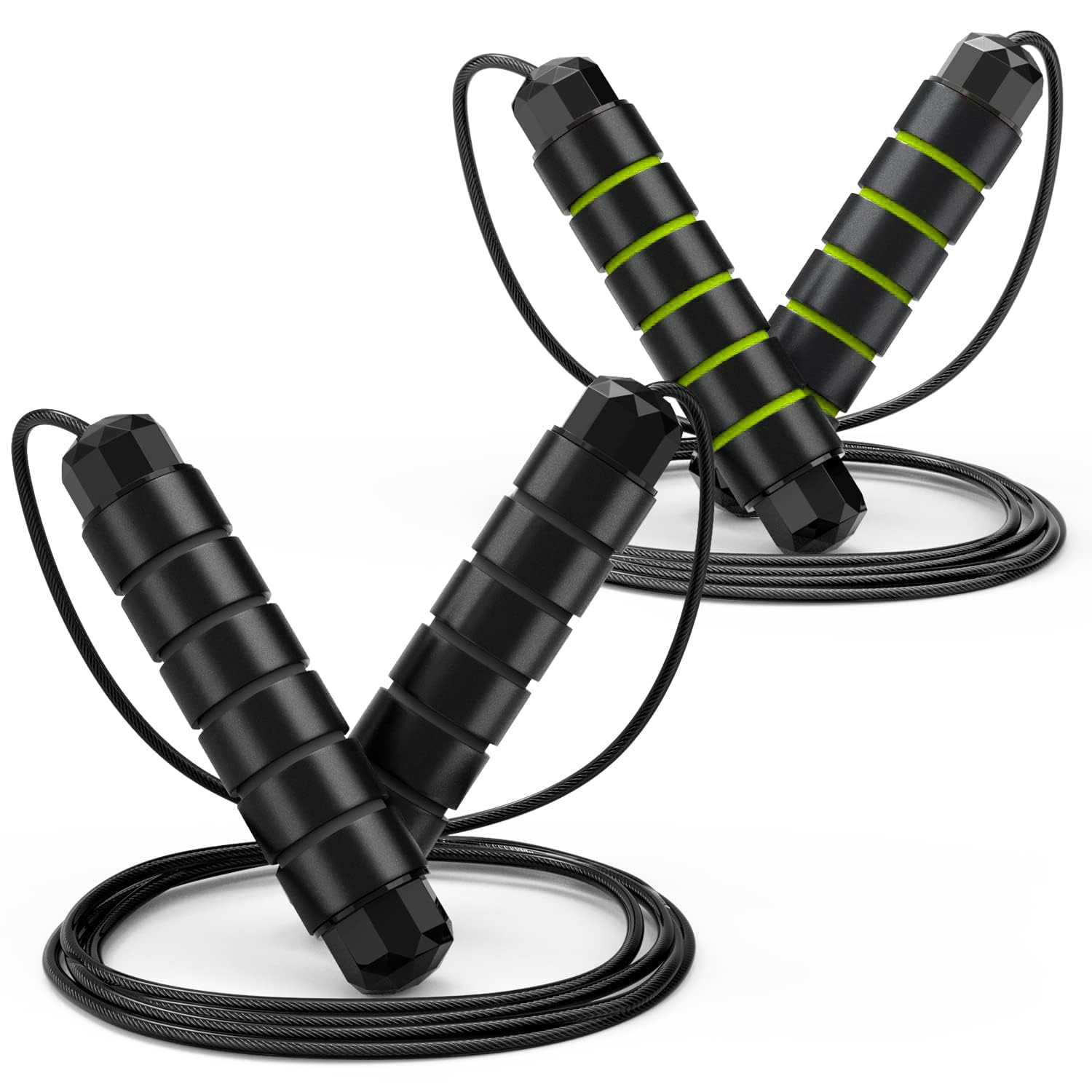 Jump Rope, Tangle-Free Rapid Speed Jumping Rope Cable, Exercise Fitness Workout Equipment & Slim Body