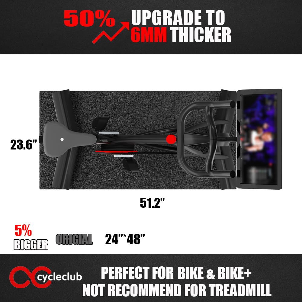 Bike Mat Compatible ,Bike Gym Equipment Hardwood Floor Carpet Protector