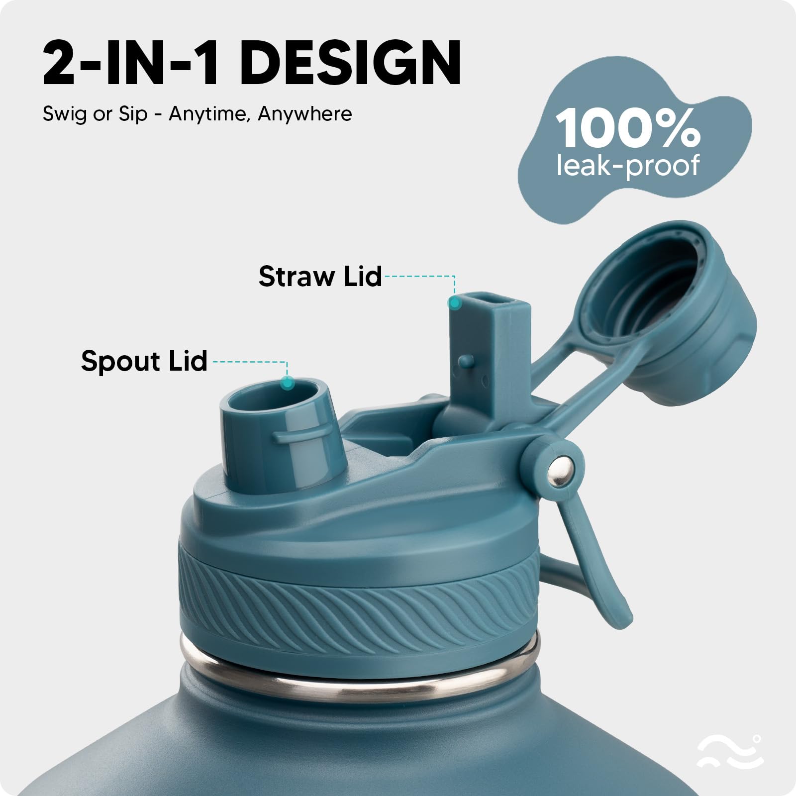 Insulated Water Bottle with Silicone Boot (36hrs Cold/18hrs Hot)