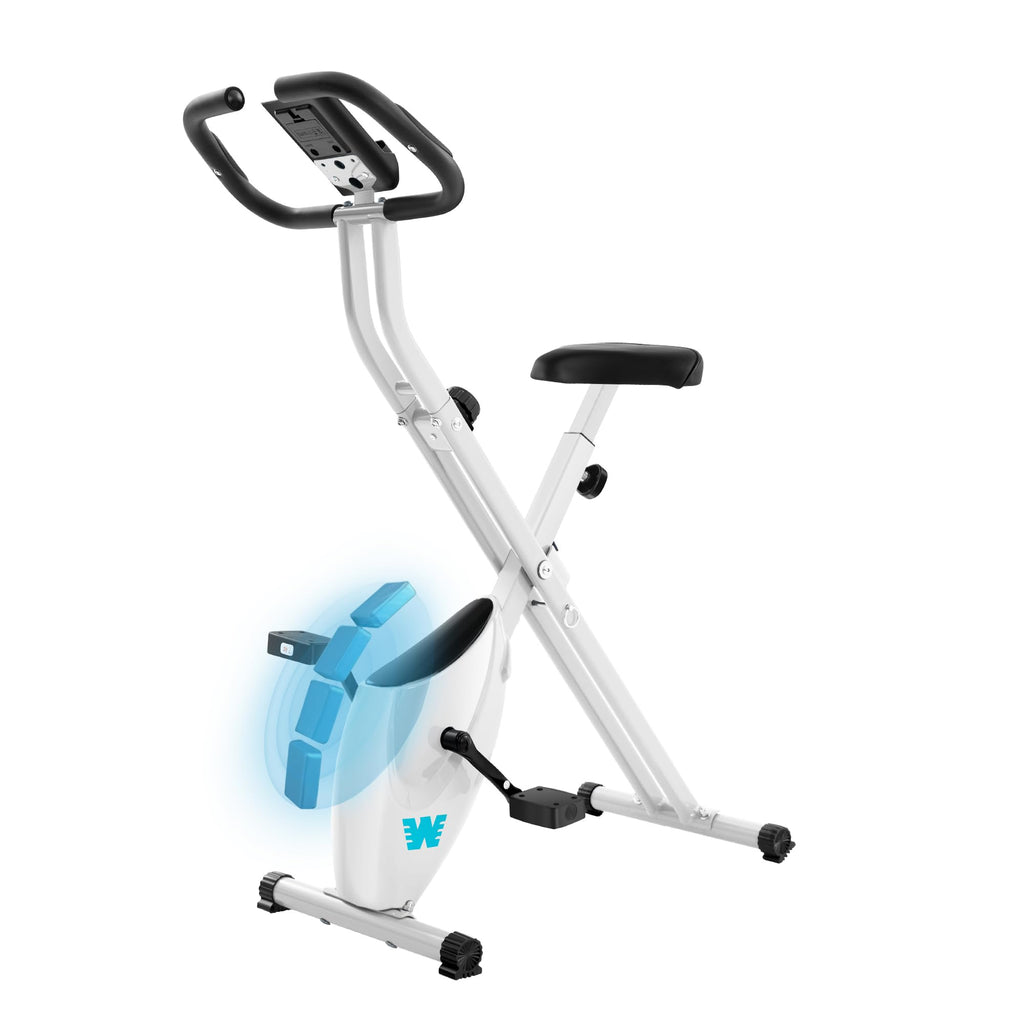 Stationary Exercise Bike for Home Workout, 5 IN 1 Foldable Indoor Cycling Bike