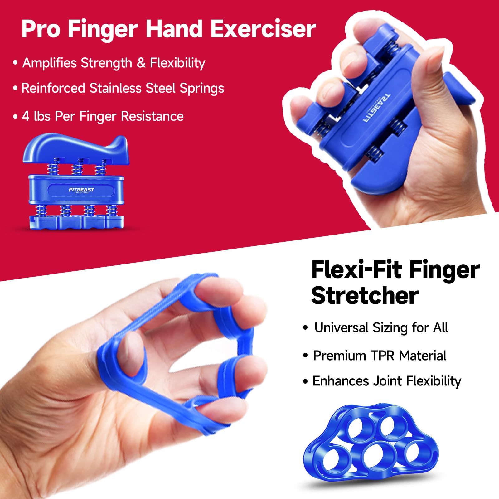 Grip Strengthener Forearm Strengthener Hand Grips Strengthener Kit - 5 Pack Adjustable Resistance
