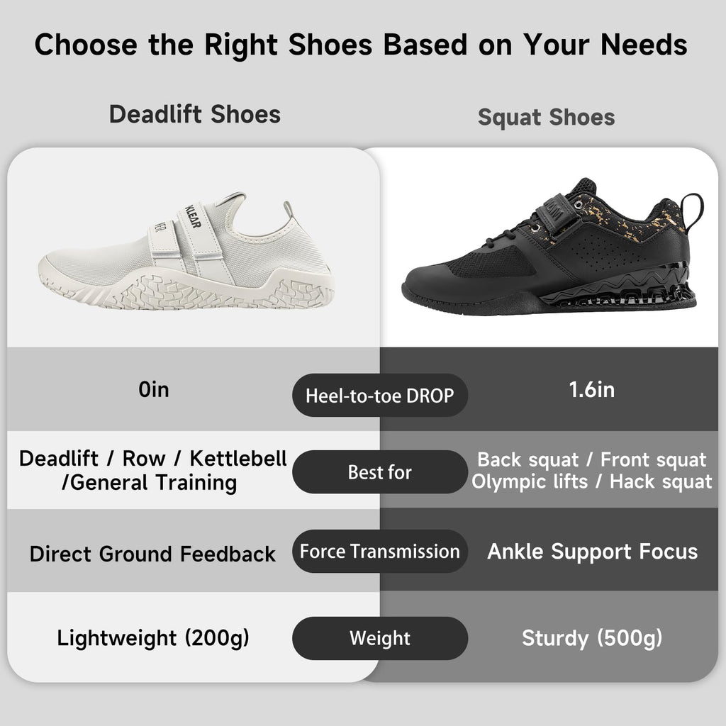 Deadlift Shoes - Weight Lifting Shoes for Men Women - Weightlifting Squat Shoes Fitness