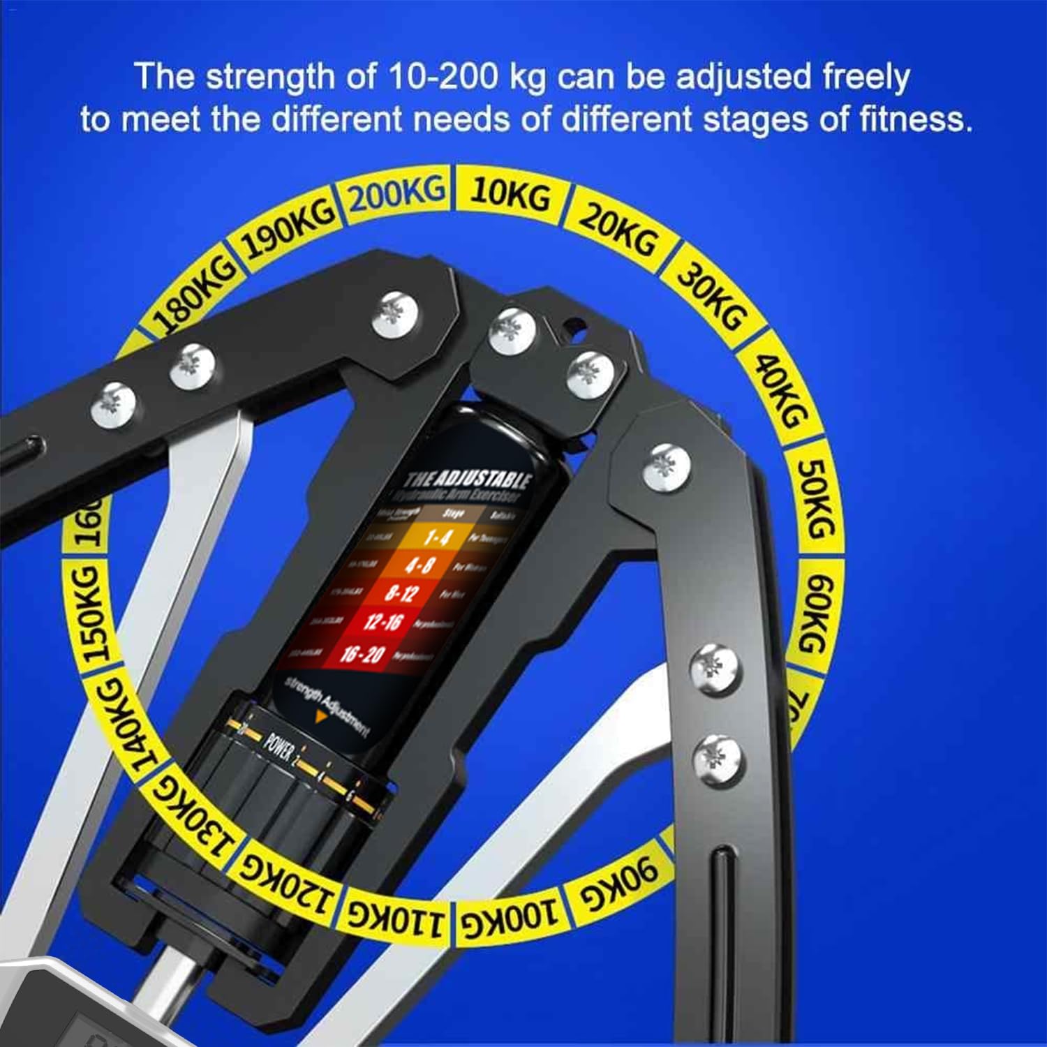 Twister Arm Exerciser - Adjustable 22-440lbs Hydraulic Power,Muscle Training Fitness Equipment, Arm Enhanced Exercise