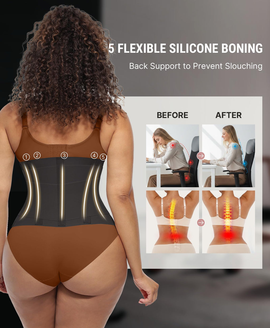 Waist Trainer Belt Waist Cincher Trimmer Ab Belt Tummy Control Body Shaper