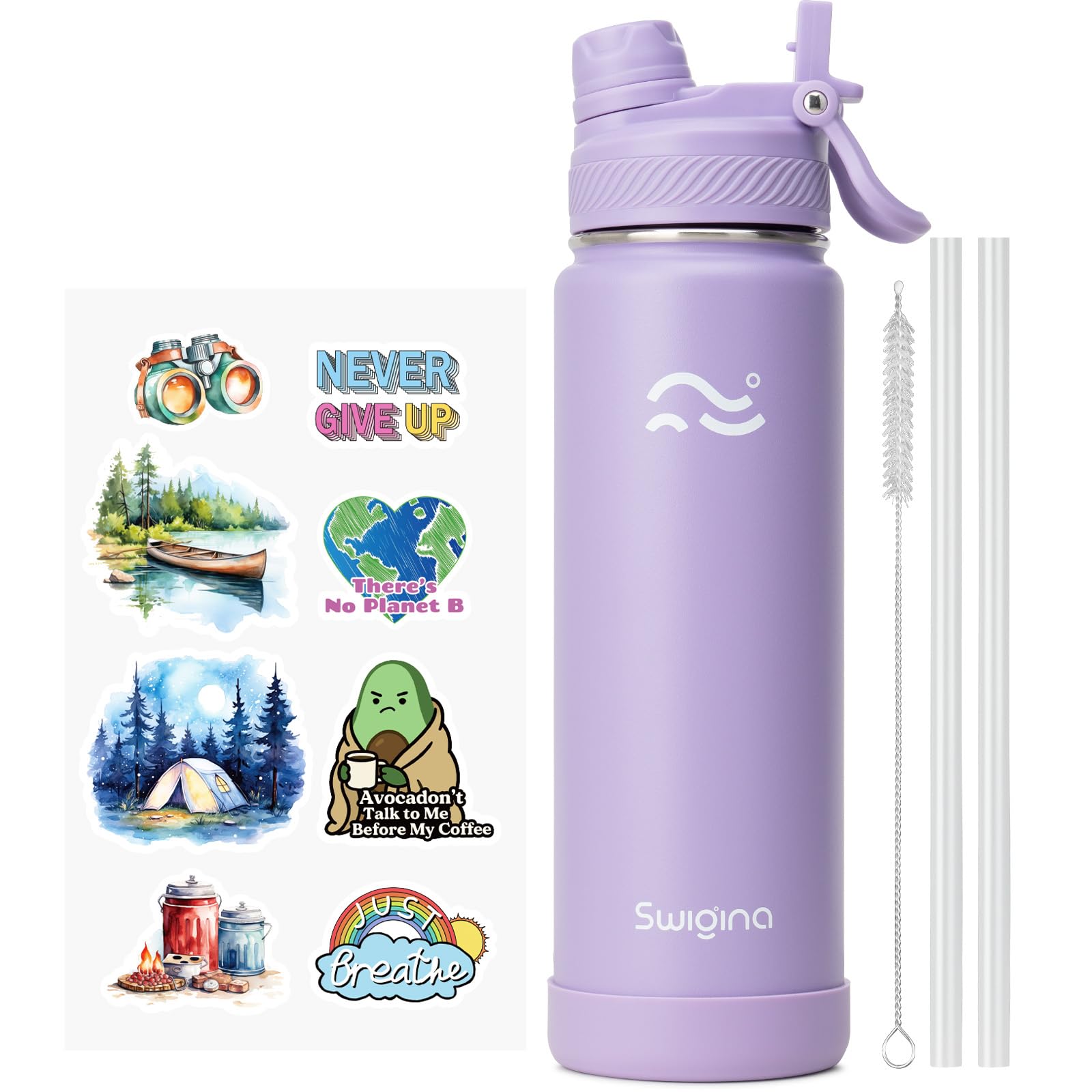 Insulated Water Bottle with Silicone Boot (36hrs Cold/18hrs Hot)