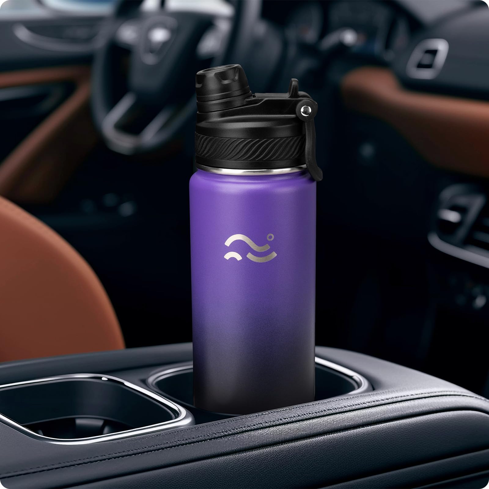 Insulated Water Bottle with Silicone Boot (36hrs Cold/18hrs Hot)