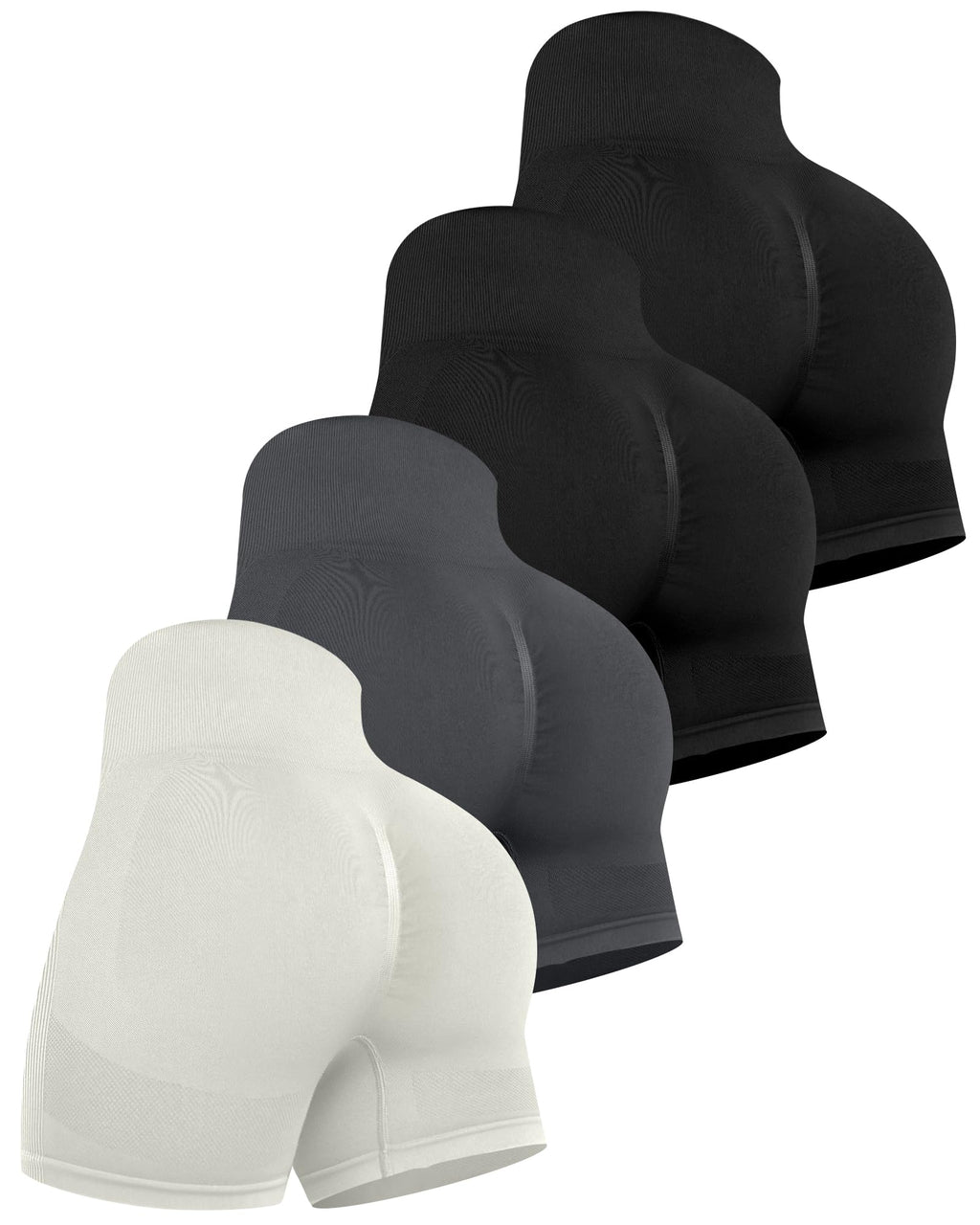 Workout Shorts Sets for Women, High Waisted Gym Butt Lifting Scrunch Butt Seamless Shorts