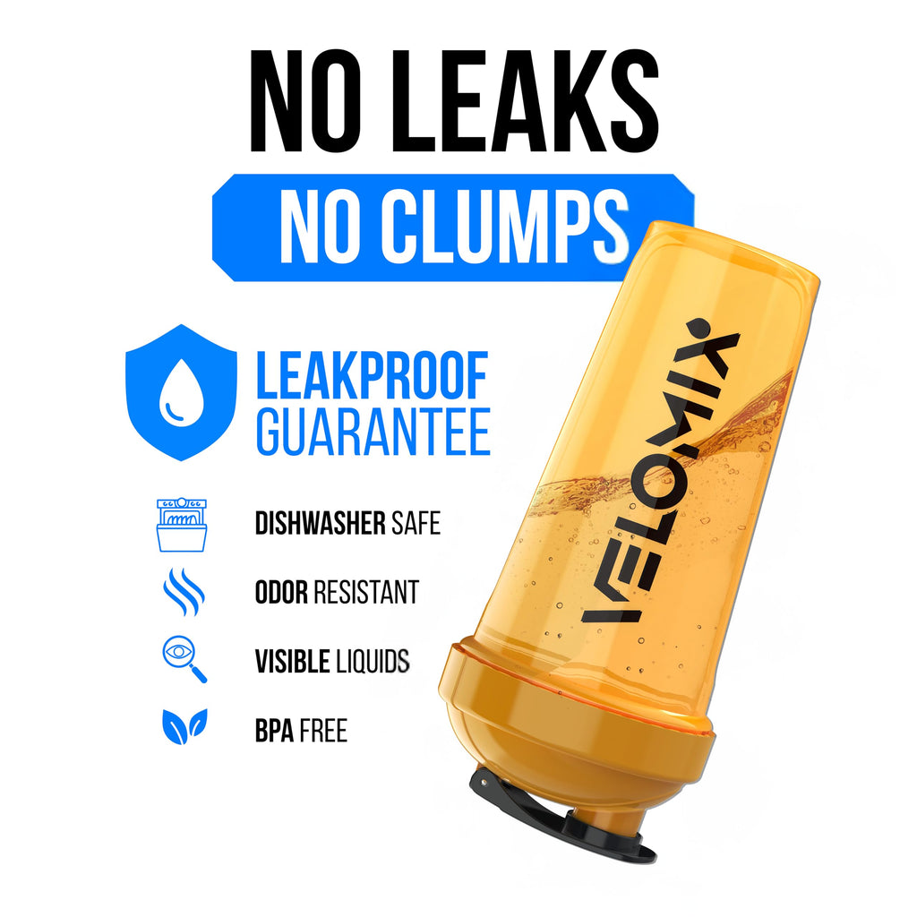 2 Pack- 28 oz Protein Shaker Bottles for Protein Mixes - 2x Wire Whisk | Leak Proof Shaker Cups for Protein Shakes