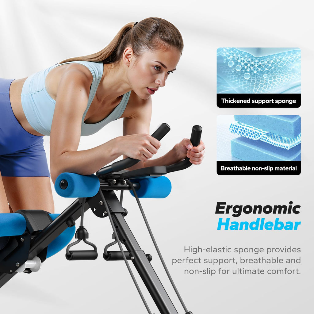 Ab Machine, Ab Workout Equipment, Adjustable Ab Trainer Machine, Abdominal Trainer for Stomach Workout