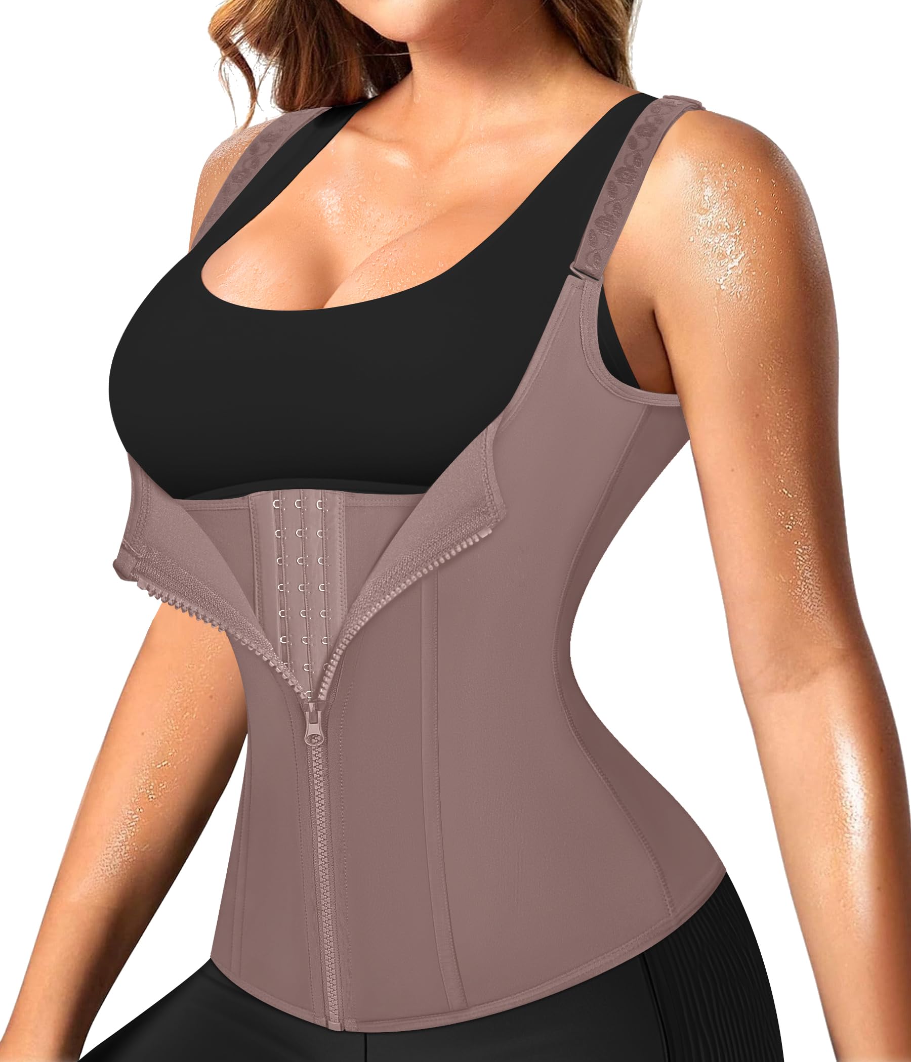 Waist Trainer for Women Corset Shapewear with Zipper
