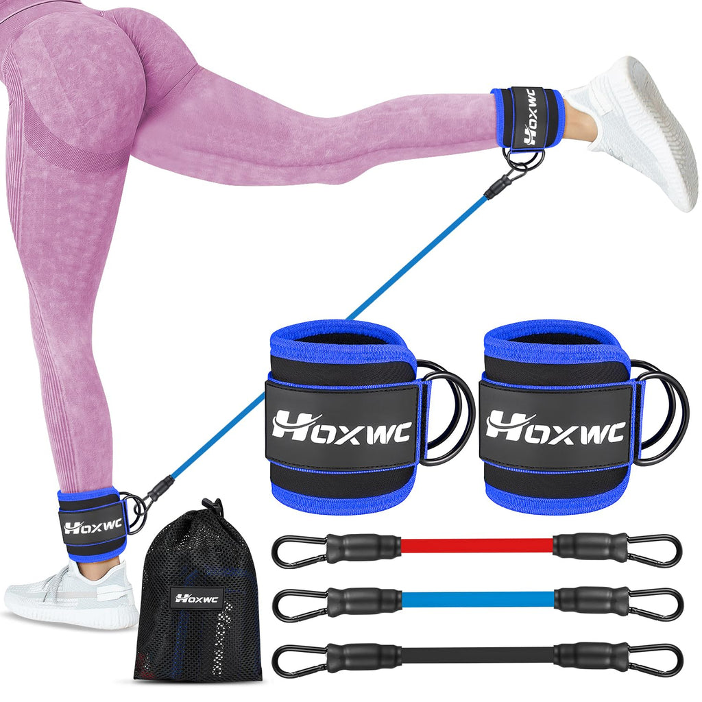 Ankle Resistance Bands with Cuffs, Ankle Bands for Working Out