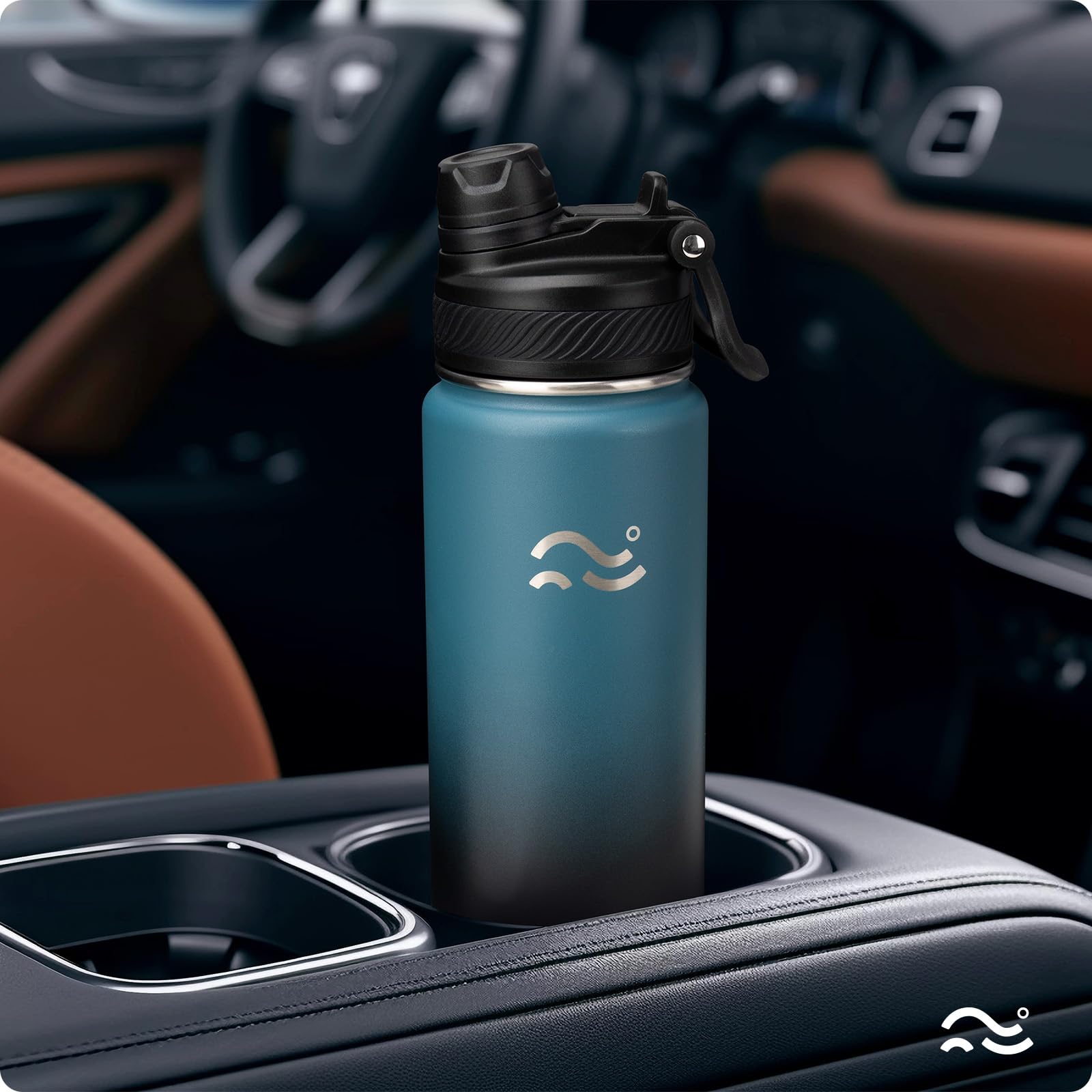Insulated Water Bottle with Silicone Boot (36hrs Cold/18hrs Hot)